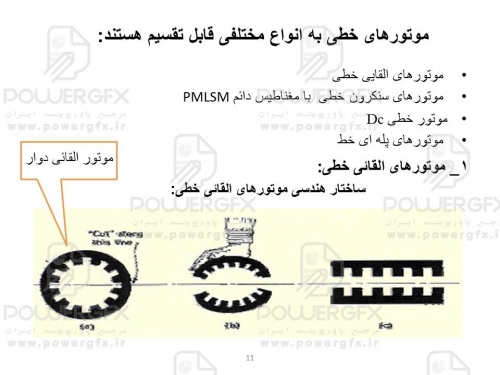 پاورپوینت موتورهای خطی